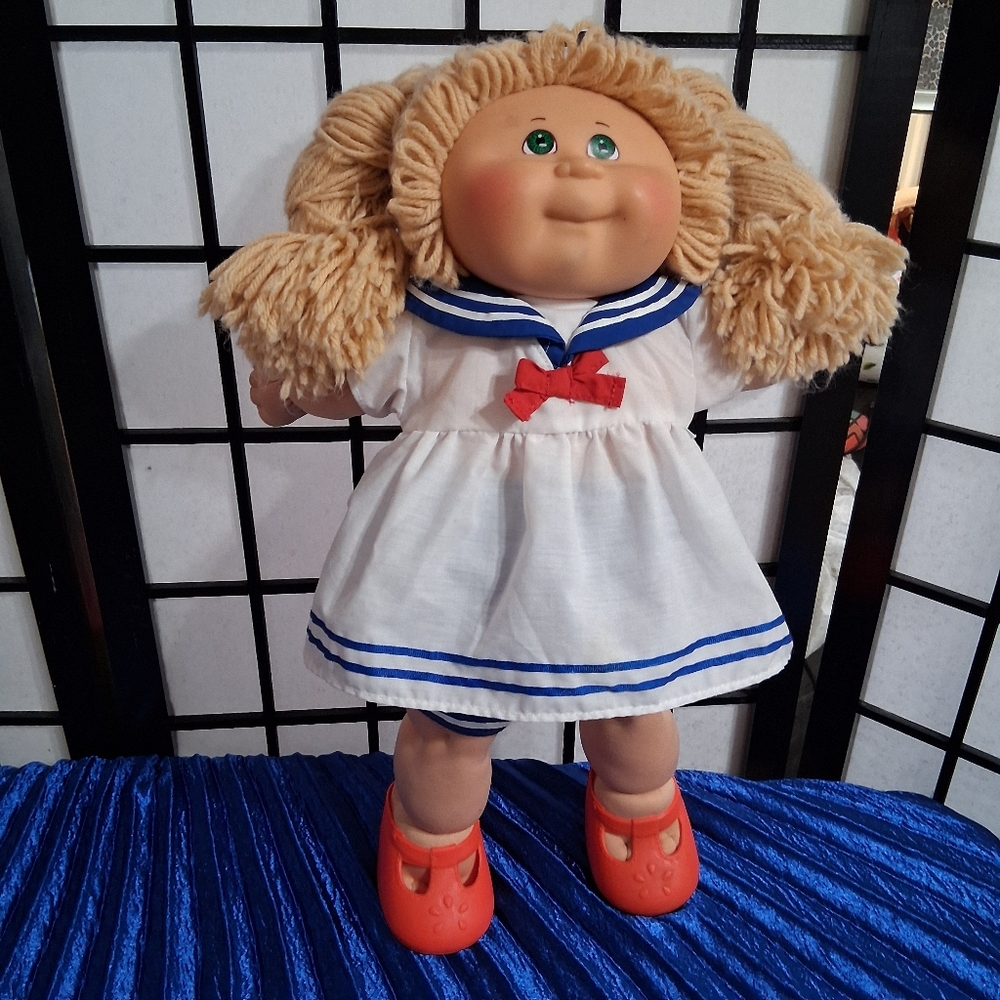 Red and White Nautical Doll with Accessories